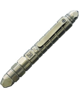 CKF Custom Knife Factory Bulavva Barrel Tactical Pen One piece Bronze Titanium construction glass breaker