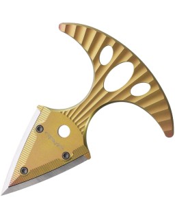HIT Dagger M390 blade, gold titanium handle, legal in Switzerland