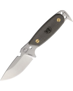 DPx Gear HEST Original Fixed Blade stonewash CPM MagnaCut steel green canvas micarta handle