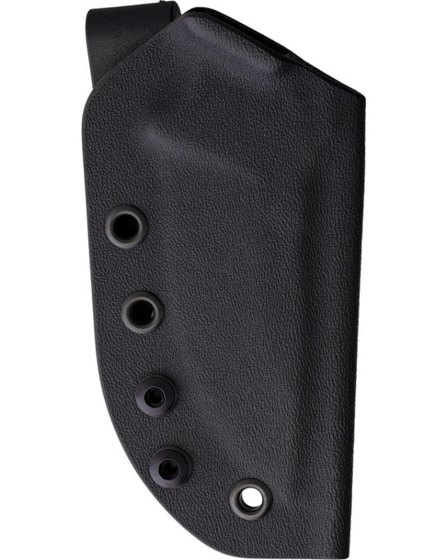 DPx Gear HEST Original a lama fissa, acciaio D2 con rivestimento nero, manico in micarta di tela verde