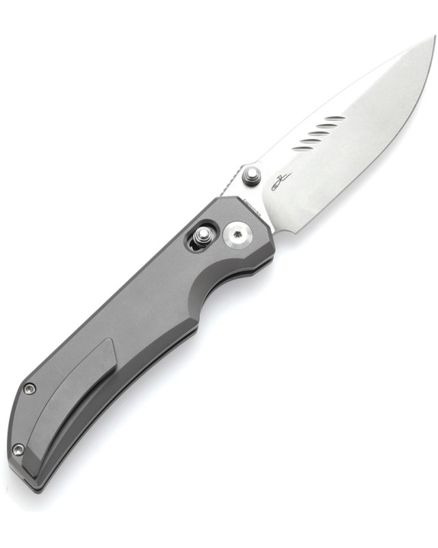 Kansept Eaglestrike Crossbar Klappmesser  S35VN-Stahl, schwarzer Titan-Griff