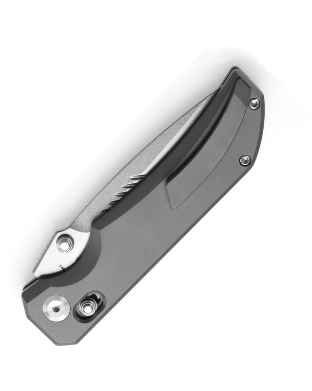 Kansept Eaglestrike Crossbar Klappmesser  S35VN-Stahl, schwarzer Titan-Griff