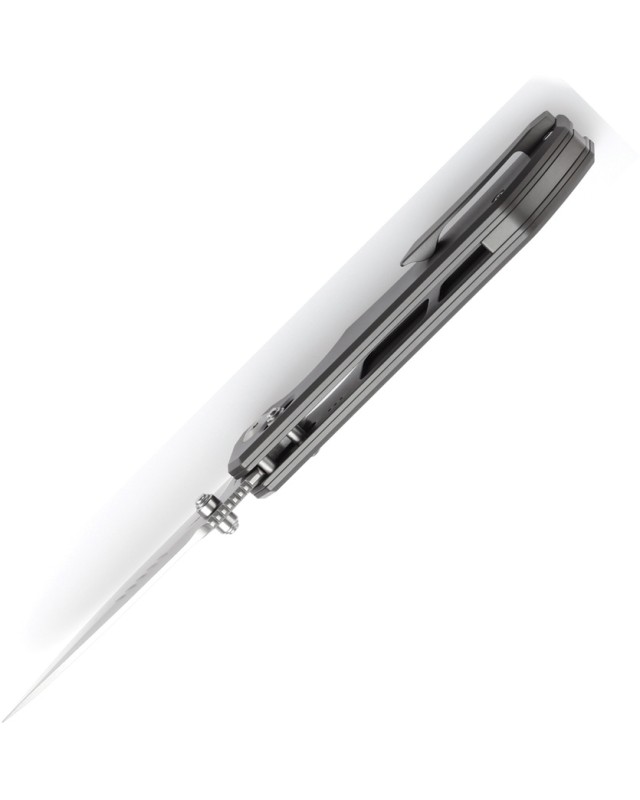Kansept Eaglestrike Crossbar Klappmesser  S35VN-Stahl, schwarzer Titan-Griff