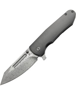 Coltellino tascabile Kancept Superhawk  in acciaio CPM S35VN con manico in titanio anodizzato nero