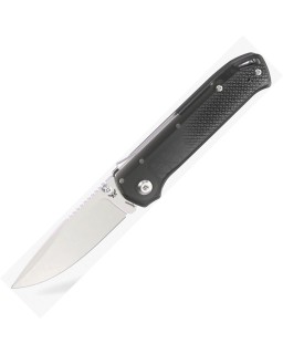 FLYTANIUM Arcade Lite Stonewash AUS-10A Edelstahl Shark-Lock Rauchschwarz Polyresin-Griff