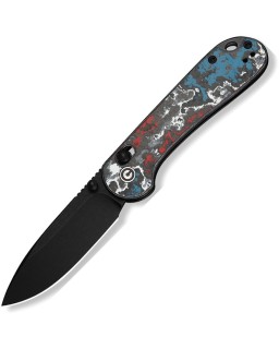 Civivi Elementum 12th Anniversary Limited Edition Blackwash S35VN steel Nebula Fat Carbon handle Crossbar Lock