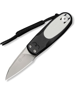 Civivi Purr Slip Joint, stonewash finish, Nitro V steel reverse tanto blade, white and black G10 handle