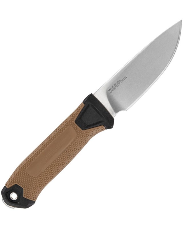 Gerber Strongarm Camp CYT Lama fissa MagnaCut in acciaio con finitura stonewash, impugnatura in GFN