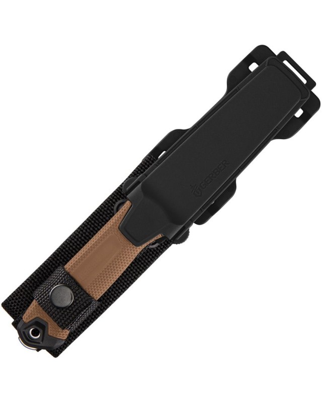 Gerber Strongarm Camp CYT Lama fissa MagnaCut in acciaio con finitura stonewash, impugnatura in GFN