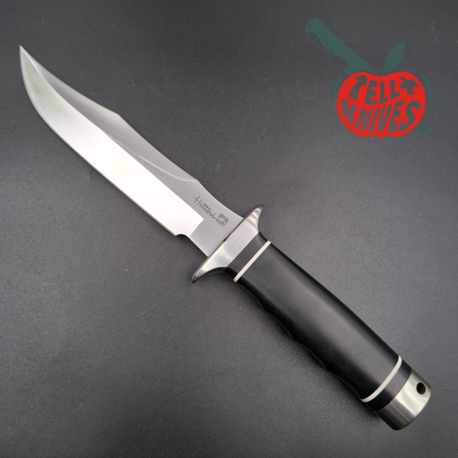 Hattori TV-3 S.O.G. Bowie-Messer aus AUS-8-Edelstahl mit schwarzem Micarta-Griff