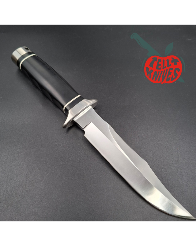 Hattori TV-3 S.O.G. Bowie Knife AUS-8 stainless steel Black Micarta Handle