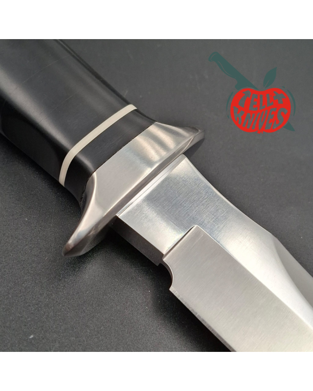 Hattori TV-3 S.O.G. Bowie-Messer aus AUS-8-Edelstahl mit schwarzem Micarta-Griff