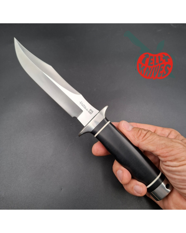 Hattori TV-3 S.O.G. Bowie Knife AUS-8 stainless steel Black Micarta Handle