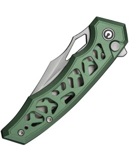 Coltello pieghevole Civivi Anaaki Button Lock Nitro V con manico in alluminio nero