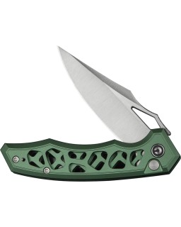 Civivi Anaaki Klappmesser mit Knopfverriegelung, Nitro V, schwarz, Aluminiumgriff