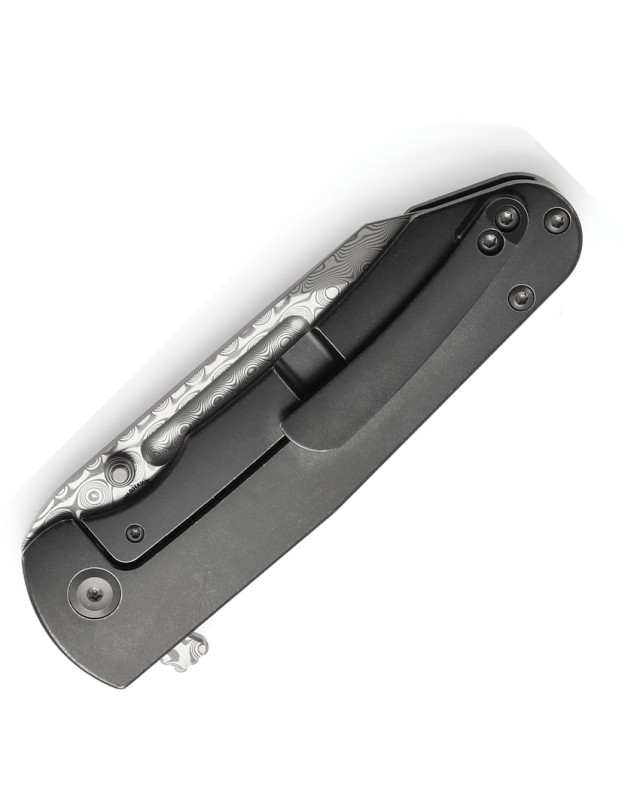 Kansept Superhawk Taschenmesser  CPM S35VN-Stahl, schwarz eloxierter Titan-Griff