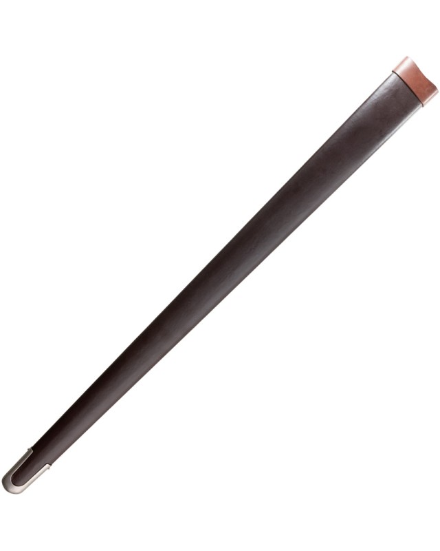 Kingston Arms Atrim War Sword, satinierte Klinge aus 9260er Stahl, schwarzer Griff mit Kapuze