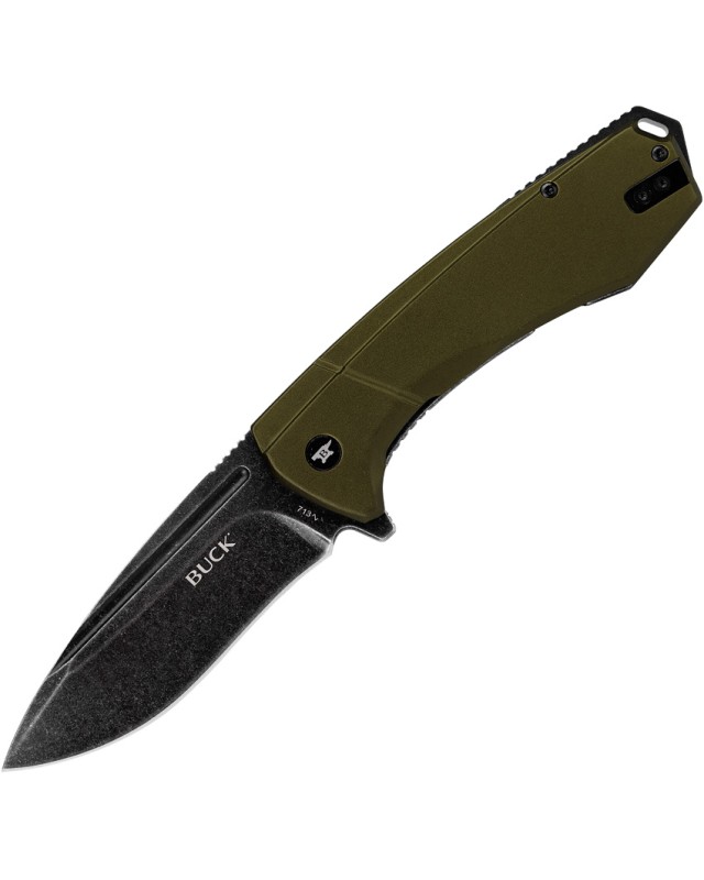 Buck Ruckus Framelock Pocket Knife  D2 Steel with Blue and Grey Aluminium Handle