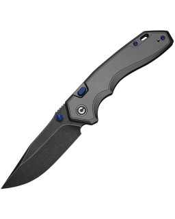 CIVIVI ELITE Brova blackwash S35VN stainless steel blade Gray Aluminum Handle
