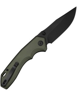CIVIVI ELITE Brova blackwash S35VN stainless steel blade Forest Green Aluminum Handle