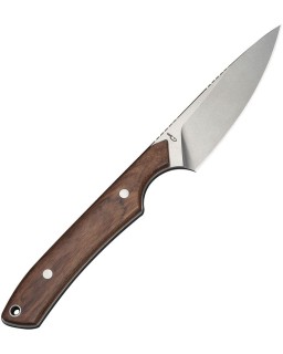 CIVIVI High Grass Field Knife Satin finish 14C28N Guibourtia wood handle Black Kydex Sheath