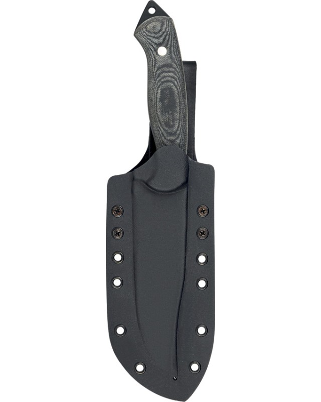 Condor Rough N Ready Fixed Knife – Black Cerakote 1075HC Steel Blade, Black Micarta Handle