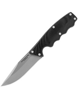 Condor Credo Fixed Knife Blasted Satin 420HC Steel Blade Black G10 Handle