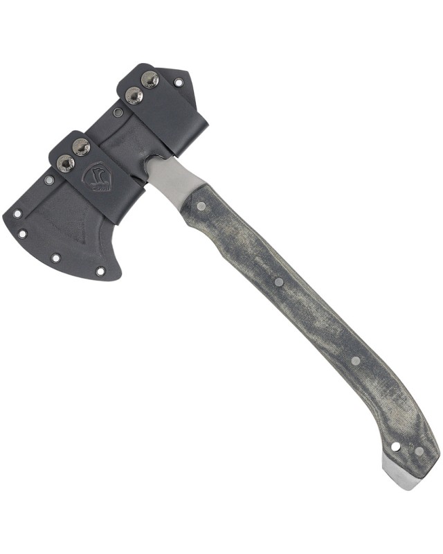 Condor K-Night Tomahawk aus 1075HC-Stahl mit schwarzem Micarta-Griff