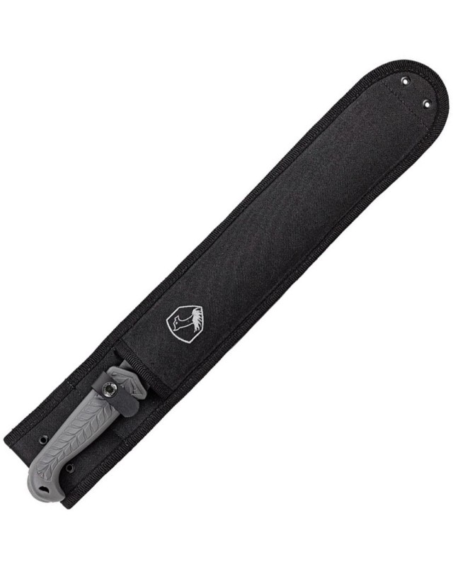 CONDOR Terra Camp Machete  sabbiata in acciaio al carbonio 1075HC, lama grigia, manico in nylon