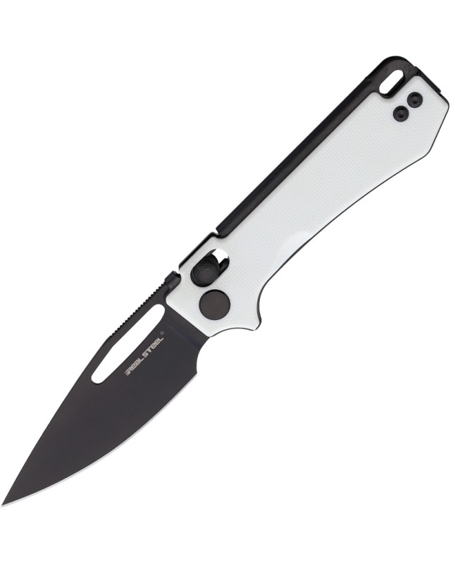 Coltello pieghevole Real Steel Vis Crossbar Sandvik in acciaio 12C27 con impugnatura in G10 blu