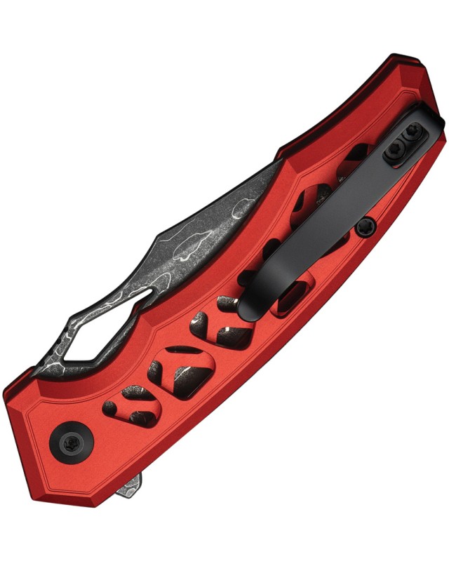Coltello pieghevole Civivi Anaaki Button Lock Nitro V con manico in alluminio nero