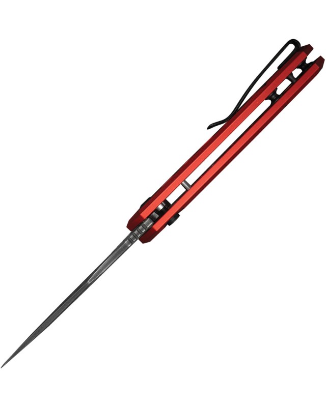 Coltello pieghevole Civivi Anaaki Button Lock Nitro V con manico in alluminio nero