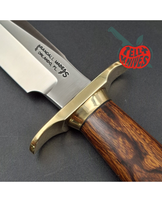 Randall Made Knives Model 1-5  forged stainless steel blade brass guard and pommel Arizona ironwood handle