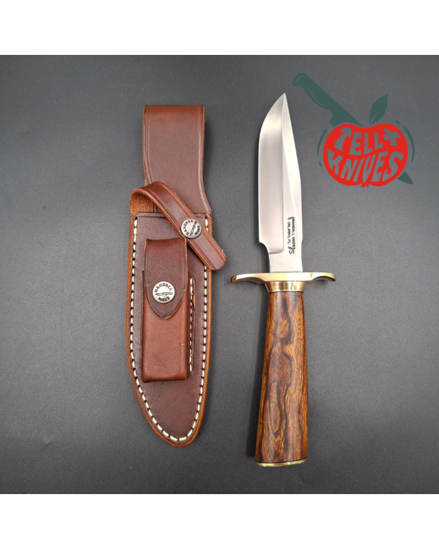 Randall Made Knives Model 1-5  forged stainless steel blade brass guard and pommel Arizona ironwood handle