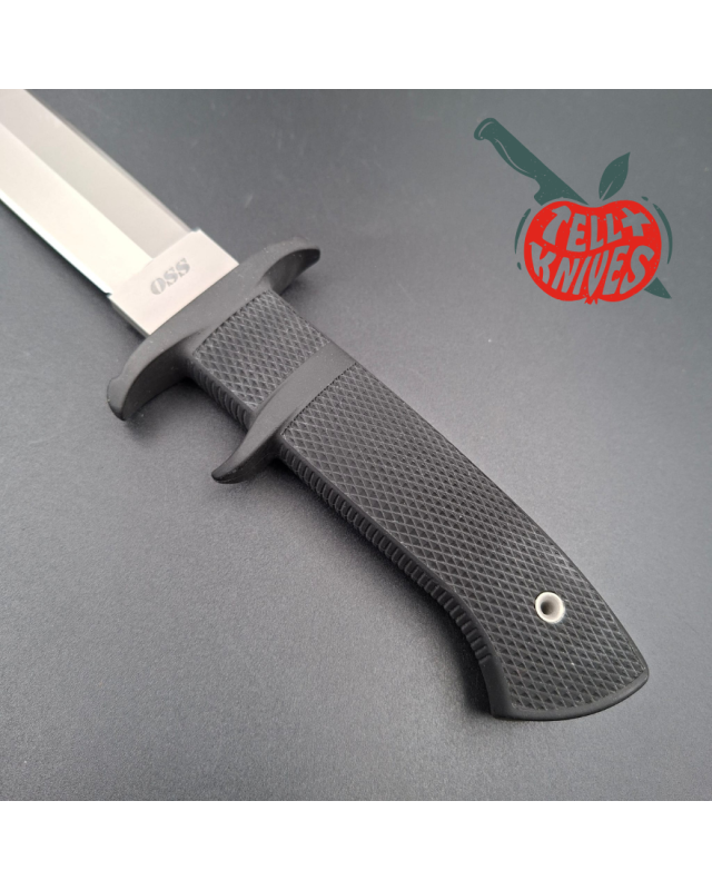 Cold Steel 2010/2011 OSS Fighting Knife, Loveless design, double-edged AUS8 stainless steel blade, black Kraton handle