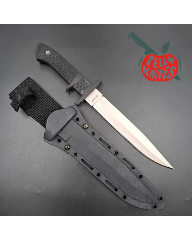 Cold Steel 2010/2011 OSS Fighting Knife Loveless Design double edge AUS8 stainless steel blade black Kraton handle