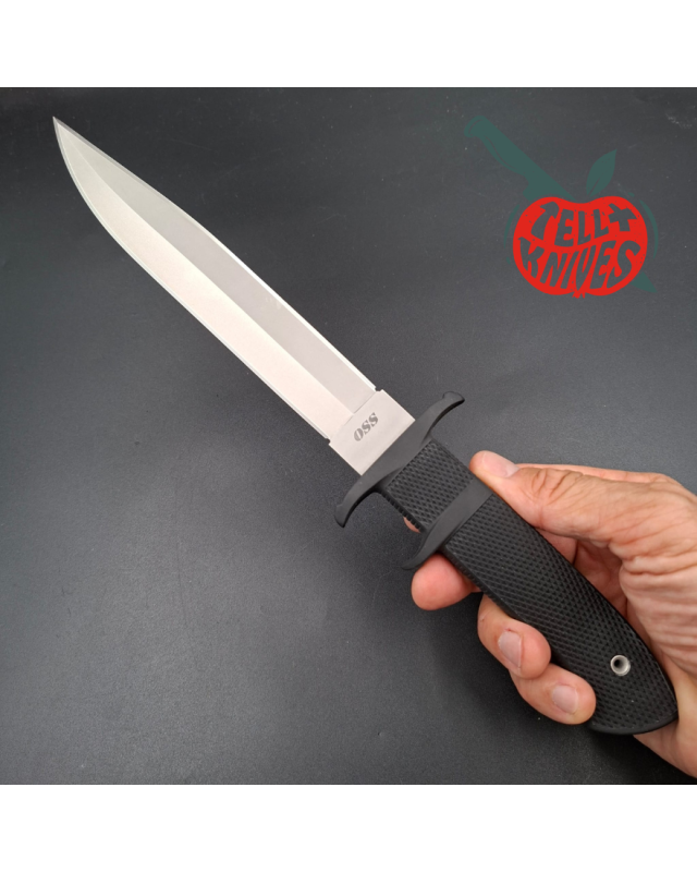Cold Steel 2010/2011 OSS Fighting Knife, Loveless design, double-edged AUS8 stainless steel blade, black Kraton handle