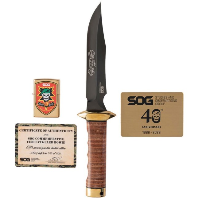 SOG Vietnam War MACV-SOG 40th Anniversary 500 pces Limited Edition Fat Guard Bowie