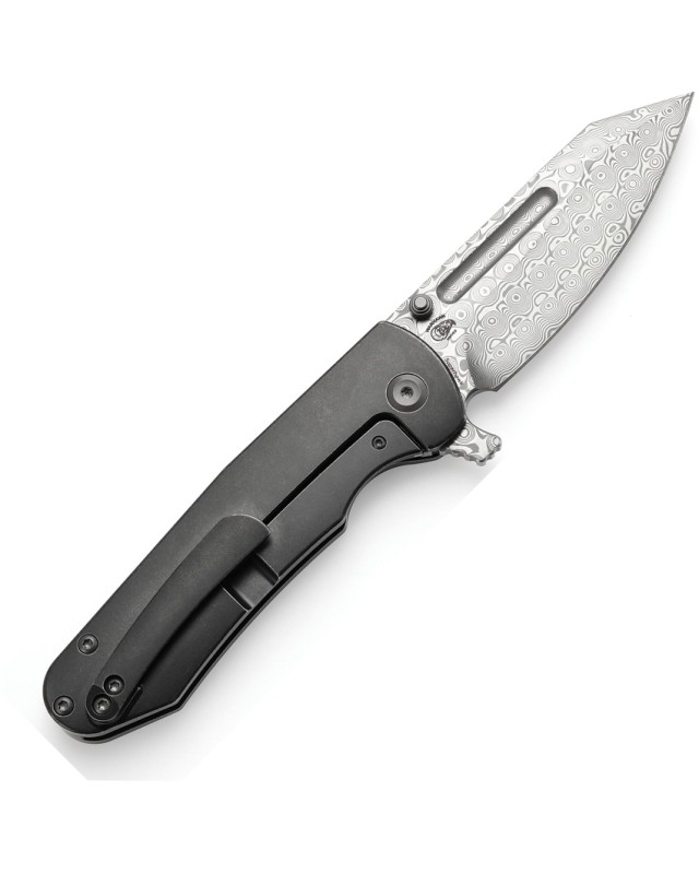 Coltellino tascabile Kansept Superhawk  in acciaio CPM S35VN con manico in titanio anodizzato nero