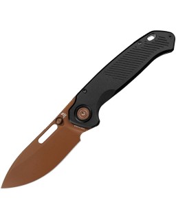 Vosteed Zander Copper Dune S35VN Lama in acciaio Impugnatura in alluminio nero Chiusura Vanchor