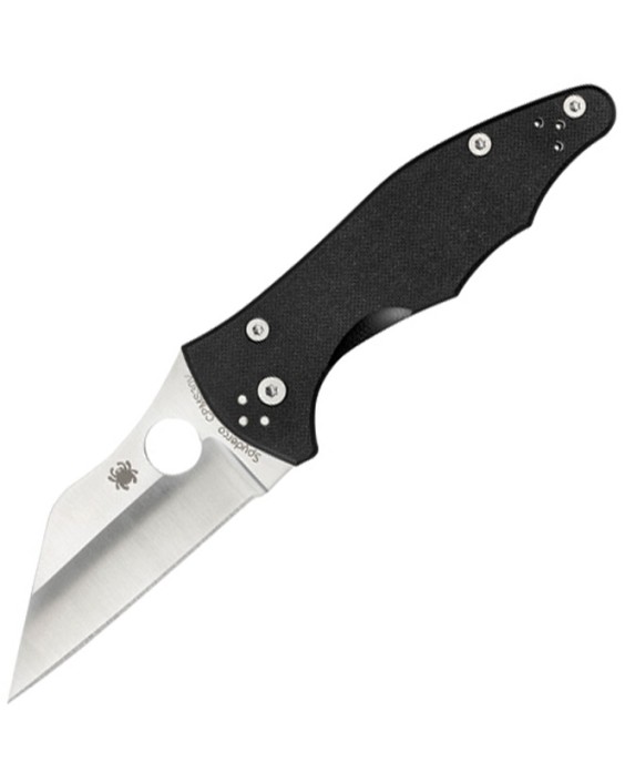 Spyderco Yojimbo 2 DLC nero, acciaio inossidabile S30V, impugnatura in G10 nero, chiusura a compressione