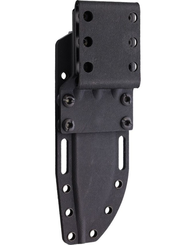 REIFF Vicon Coltello a lama fissa, finitura stonewash, acciaio MagnaCut, manico in Micarta verde, fodero in Kydex nero