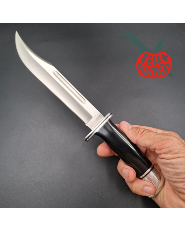 BUCK Knives 1987 120 General fixed-blade knife, 420HC stainless steel, black phenolic handle