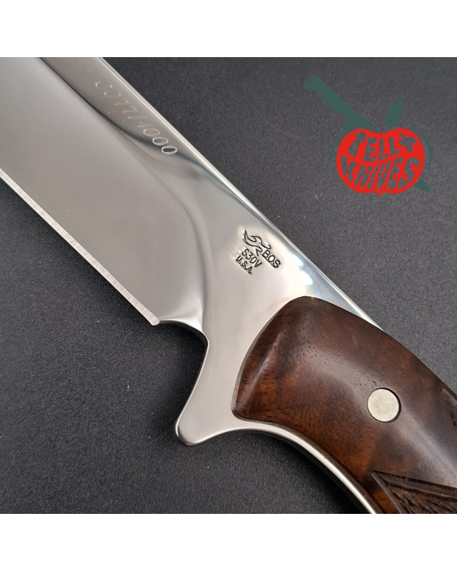 BUCK Knives 2004 819 Signature Series Limited Edition 0077/1000 mirror finish S30V stainless steel walnut handle