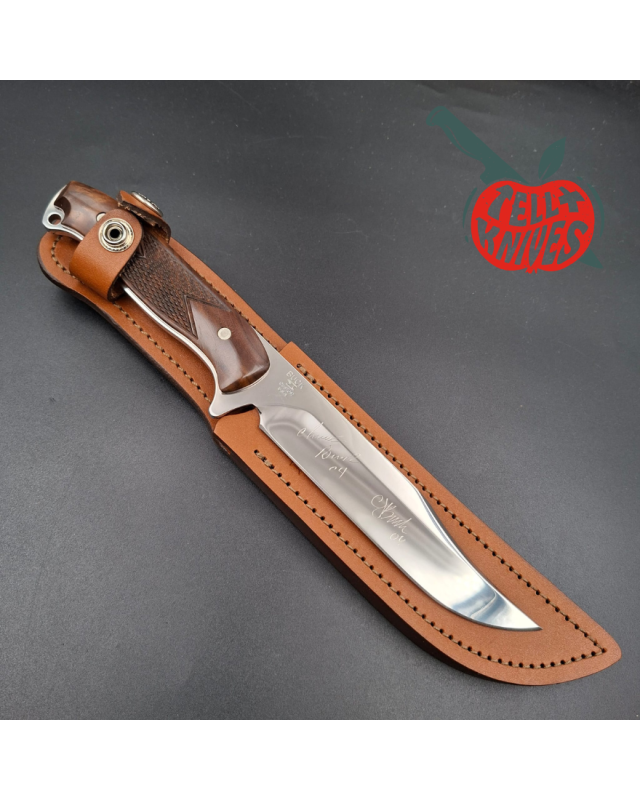 BUCK Knives 2004 819 Signature Series Limited Edition 0077/1000 mirror finish S30V stainless steel walnut handle