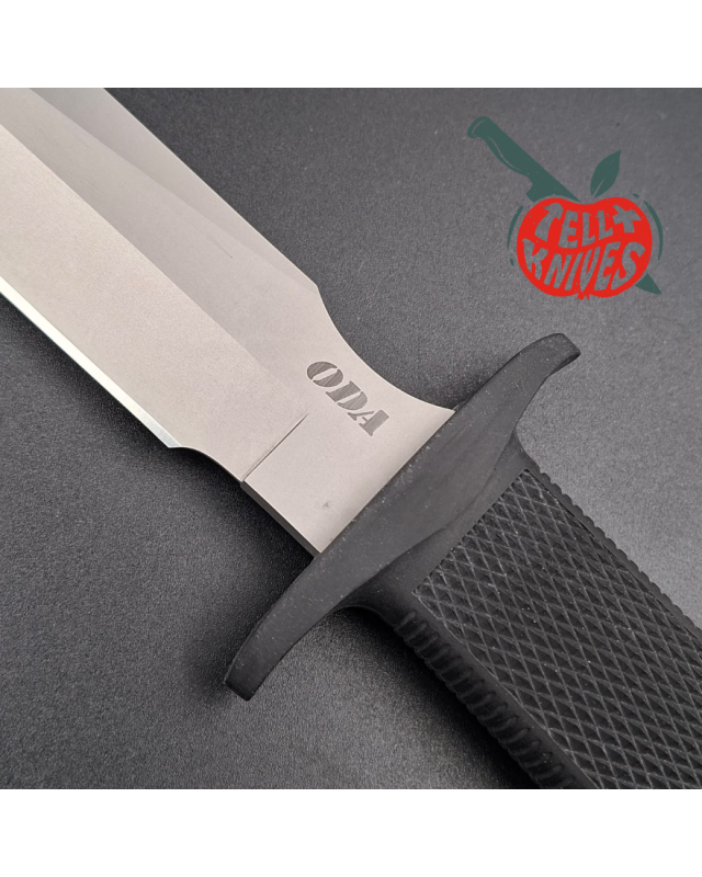 Cold Steel ODA-Kampfmesser aus AUS8-Edelstahl, schwarzer Kraton-Griff, schwarze Kray-Ex-Scheide, hergestellt in Taiwan