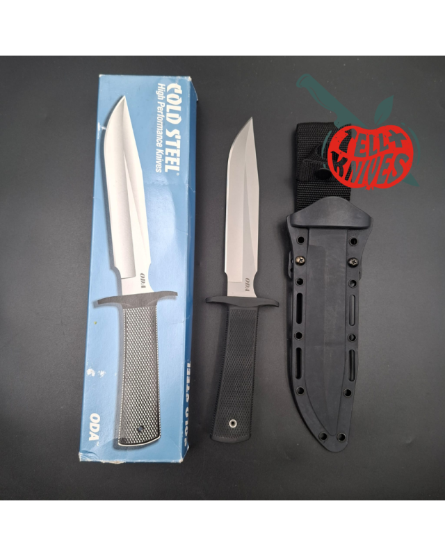 Cold Steel ODA fighting knife AUS8 stainless steel black Kraton handle black Kray-Ex sheath Made in Taïwan