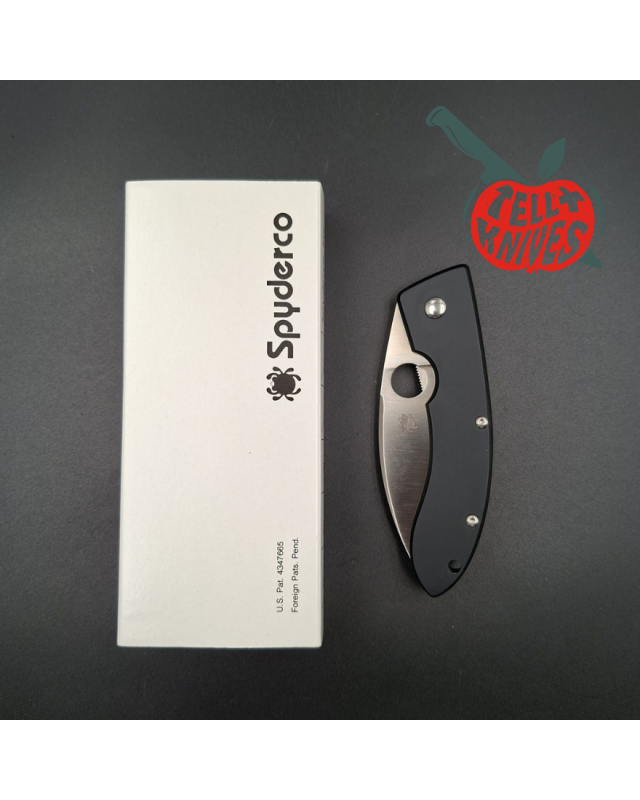 Spyderco 2008 Sprint Run C65 Bob Lum Chinese Folder with ZDP-189 stainless steel blade and black aluminium handle, liner lock