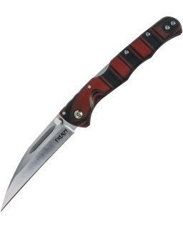 Cold Steel Frenzy II satin finish 3V steel sheepfoot blade Black and Red G10 handle Tri-Ad Lock