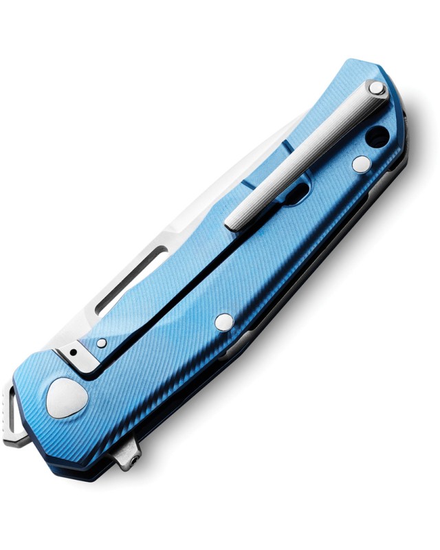 LionSteel Q4TTRO Folding Knife  CPM-MagnaCut Steel, Brown Micarta, Titanium Handle